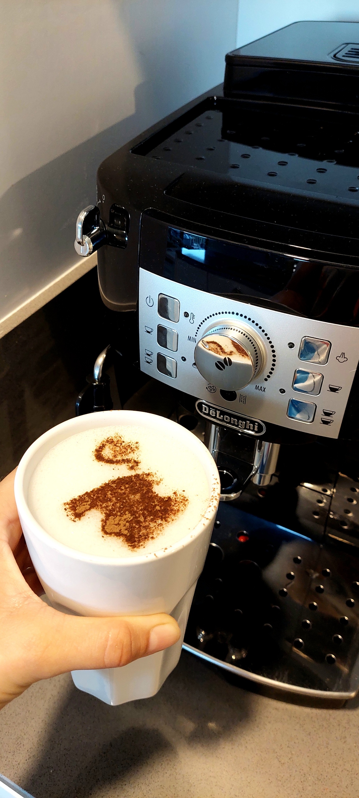 Ansicht 1 von Kaffee-, Kakaoschablone „Mallorca Silhouette“ für den Milchschaum