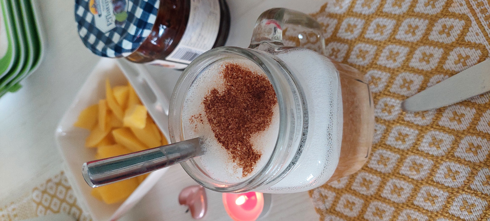 Ansicht 5 von Kaffee-, Kakaoschablone „Mallorca Silhouette“ für den Milchschaum