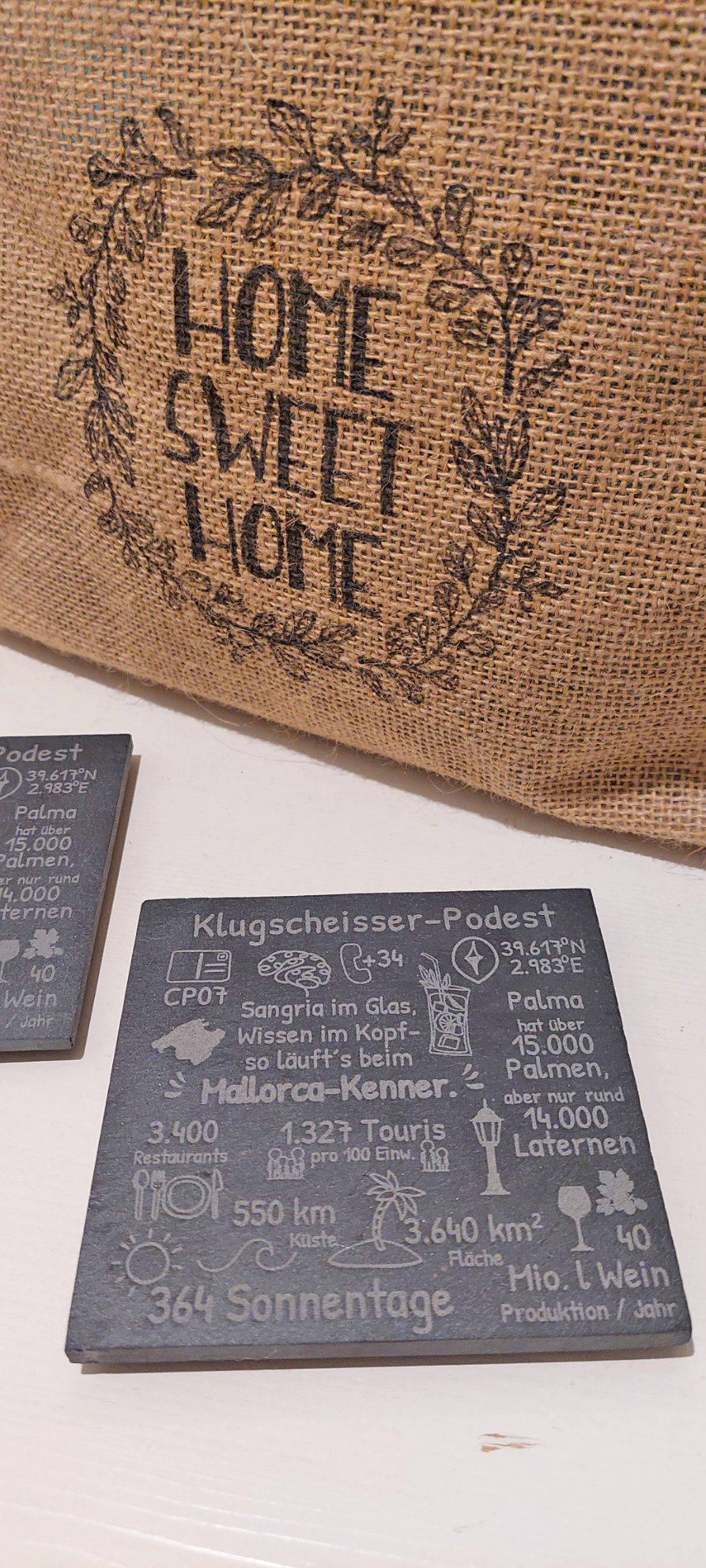 Ansicht 4 von Untersetzer Schiefer – „Klugscheißer Podest“