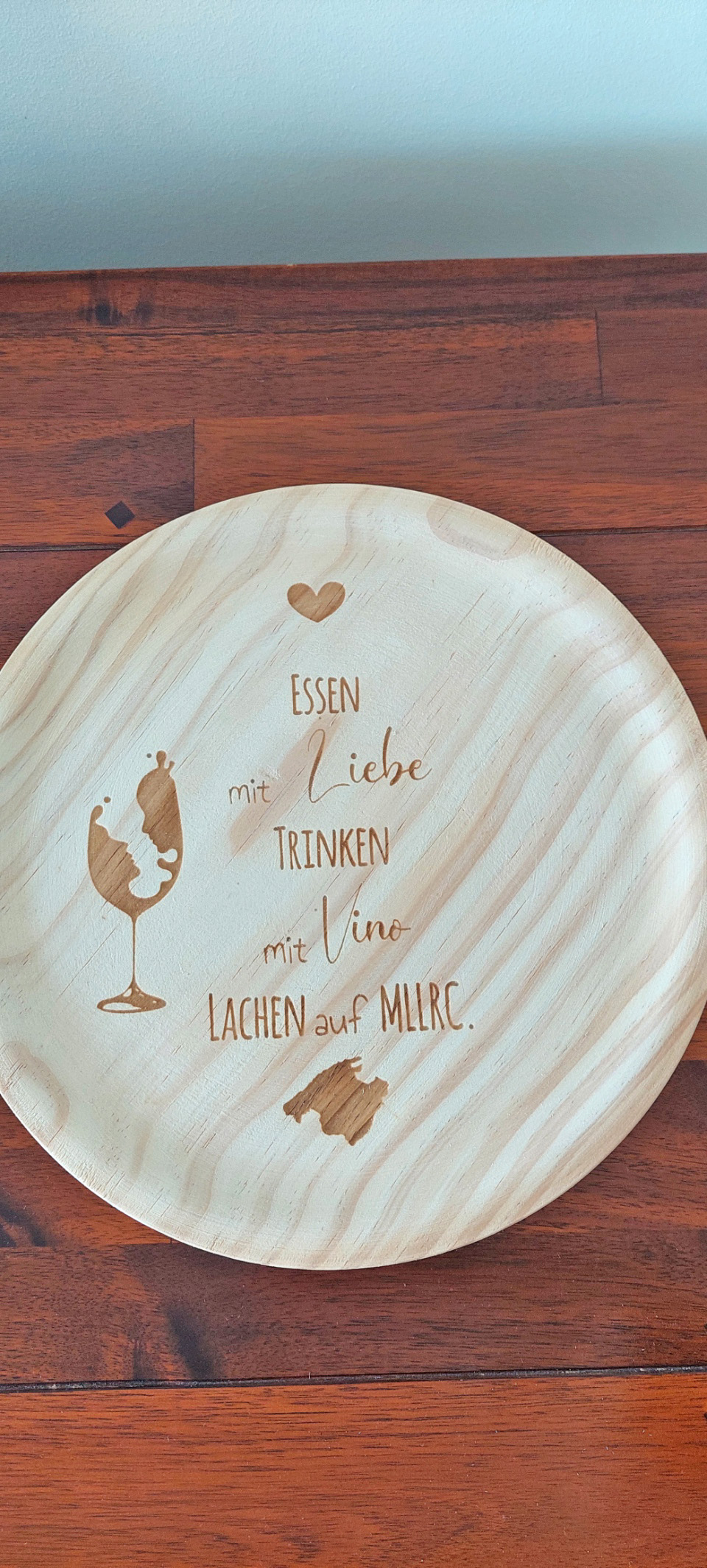 Ansicht 1 von Tapasteller 24 cm „Liebe Vino MLLRC“ Mallorca
