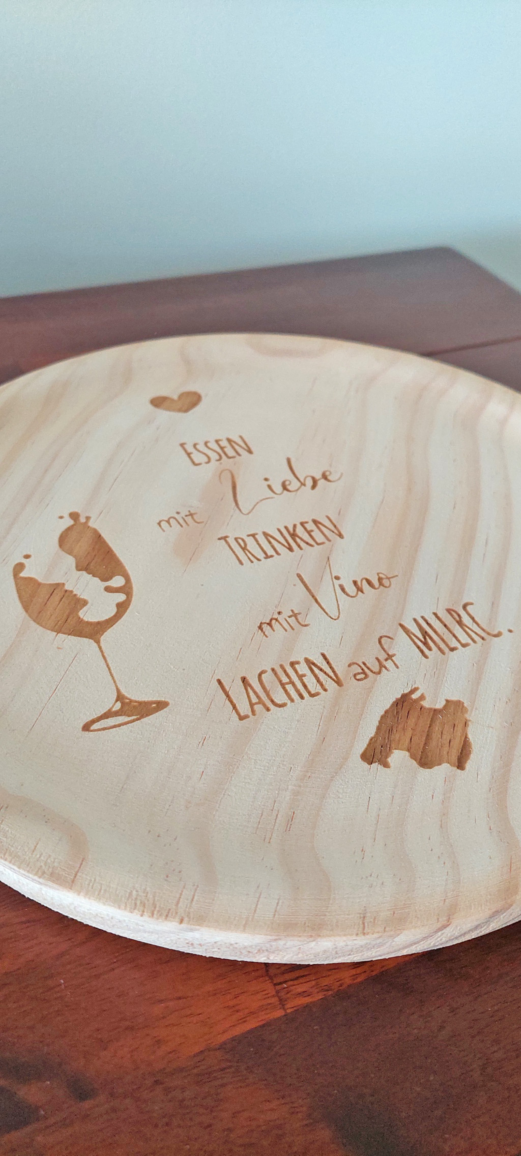Ansicht 2 von Tapasteller 24 cm „Liebe Vino MLLRC“ Mallorca