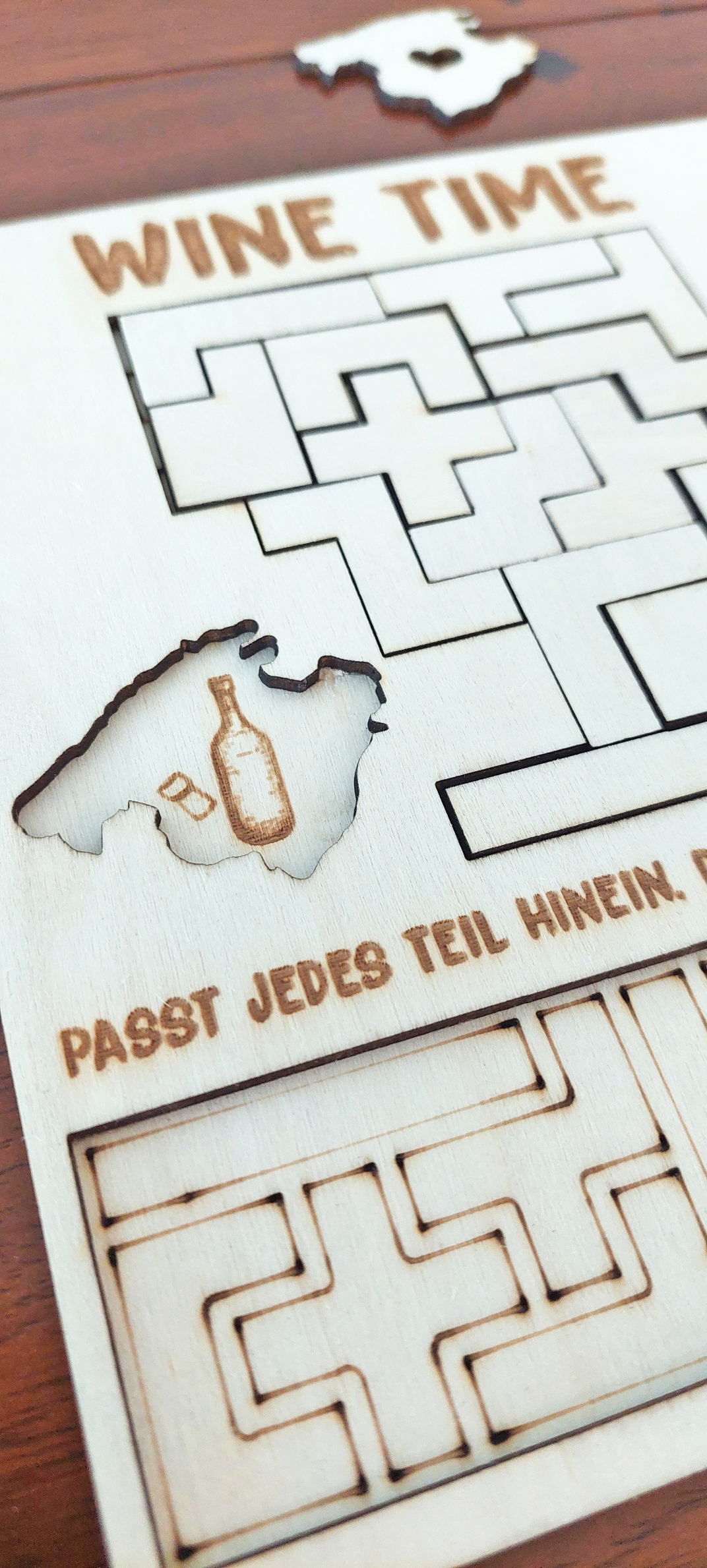 Ansicht 4 von Brettspiel / Puzzle „WINE TIME“