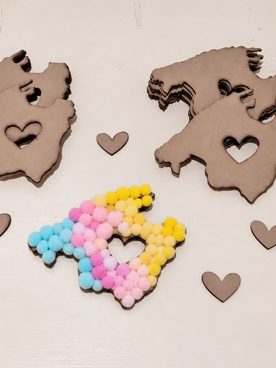 Ansicht 4 von Mallorca Pom-Pom Bastelset mit Herz – DIY Kreativset