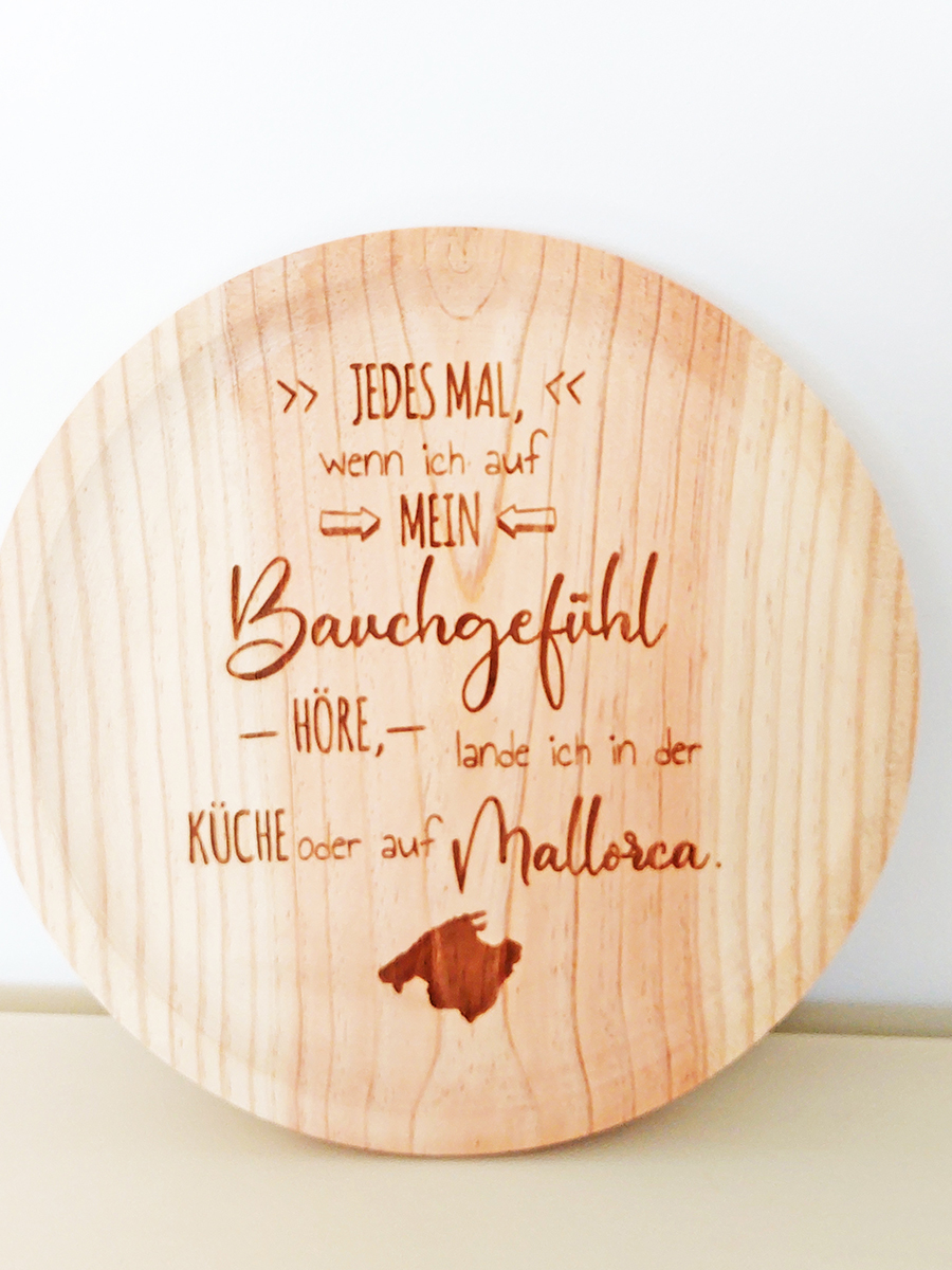 Ansicht 6 von Tapasteller 24 cm „Bauchgefühl MLLRC“ Mallorca