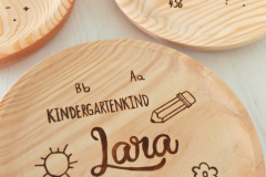 Brotzeitbrett "Schulkind Kindergartenkind"