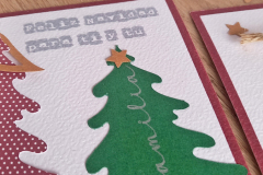 Weihnachtskarten mit abnehmbarem Baumschmuck