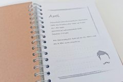 Notizbuch individuelle Seite