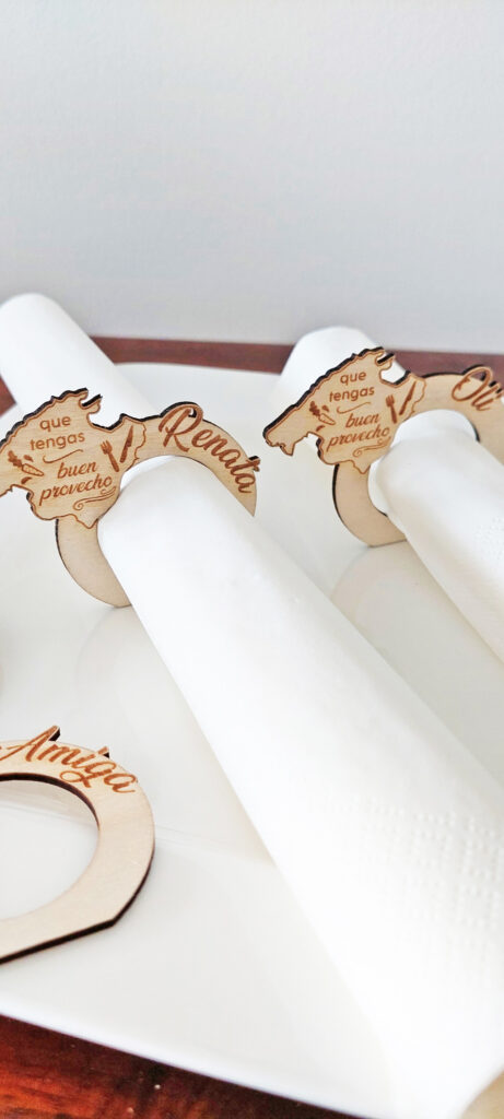 Serviettenring Holz personalisiert mit Name