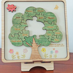 Stammbaum Baumpuzzle Puzzle personalisiert individuell DANKE
